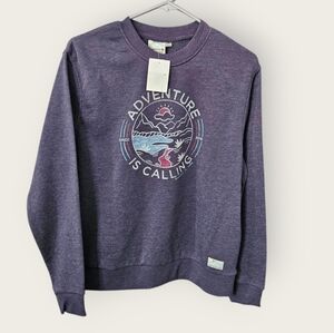 Blue Adventure Graphic Men's Sweater Size-M